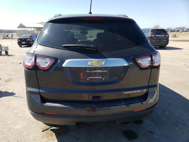 1GNKRFED2EJ267307 - 2014 CHEVROLET TRAVERSE LS BROWN photo 6