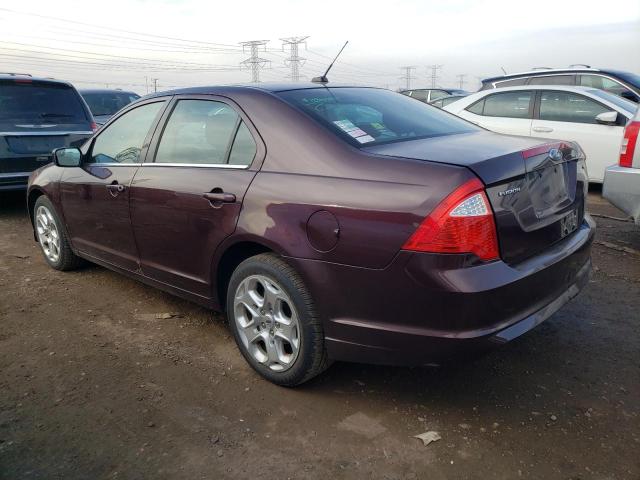 3FAHP0HA9BR299072 - 2011 FORD FUSION SE BURGUNDY photo 2