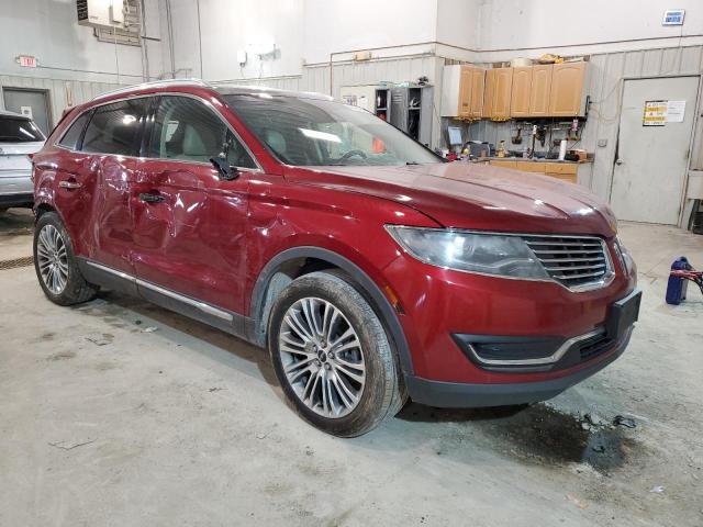 2LMPJ6LR9HBL46048 - 2017 LINCOLN MKX RESERVE برغندي صورة 4