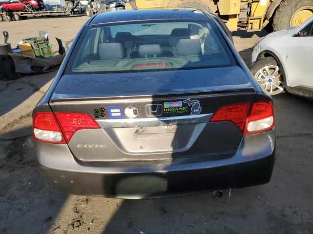 19XFA16679E016564 - 2009 HONDA CIVIC LX-S Մոխրագույն լուսանկար 6