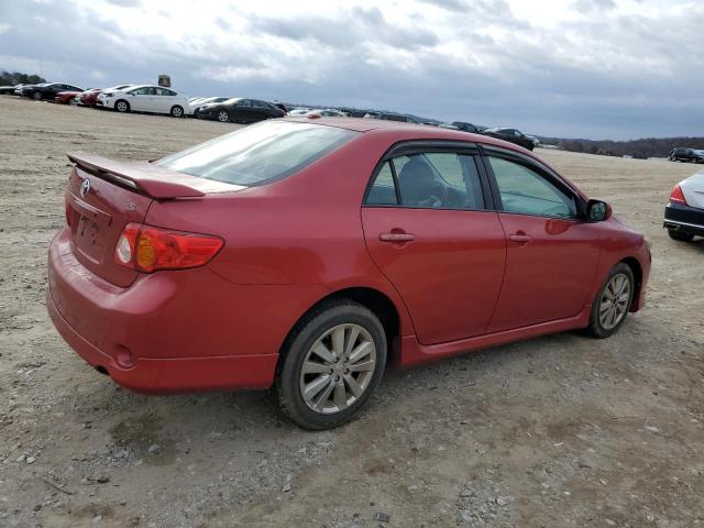 2T1BU4EE9AC500240 - 2010 TOYOTA COROLLA LE BASE RED photo 3