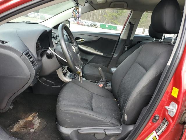 2T1BU4EE9AC500240 - 2010 TOYOTA COROLLA LE BASE RED photo 7