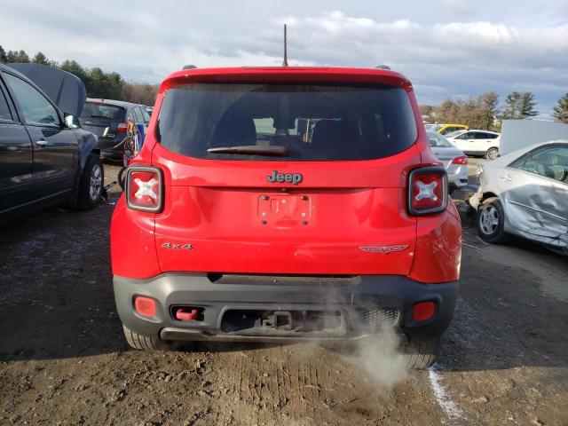 ZACCJBCTXGPE30411 - 2016 JEEP RENEGADE TRAILHAWK RED photo 6