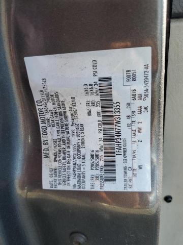 1FAHP34N77W313355 - 2007 FORD FOCUS ZX4 GRAY photo 13