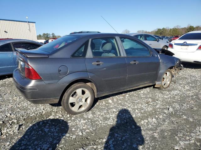 1FAHP34N77W313355 - 2007 FORD FOCUS ZX4 GRAY photo 3