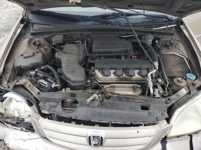 2HGES16521H538853 - 2001 HONDA CIVIC LX SILVER photo 11