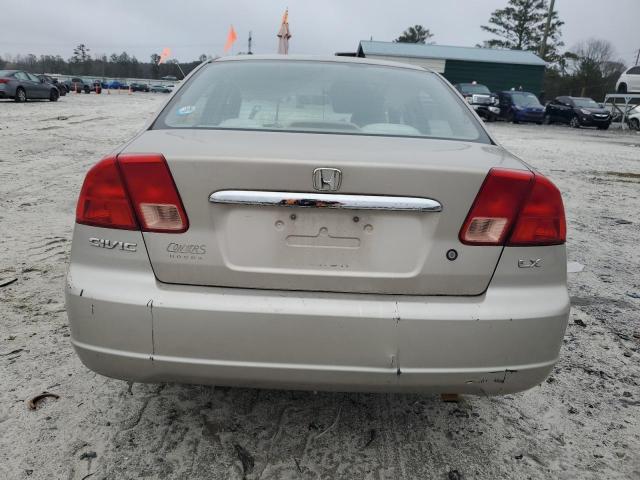 2HGES16521H538853 - 2001 HONDA CIVIC LX SILVER photo 6