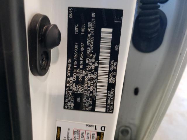 JTEBU5JR1G5277563 - 2016 TOYOTA 4RUNNER SR5/SR5 PREMIUM 白色 照片 13