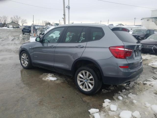 5UXWX9C58F0D49452 - 2015 BMW X3 XDRIVE28I GRAY photo 2