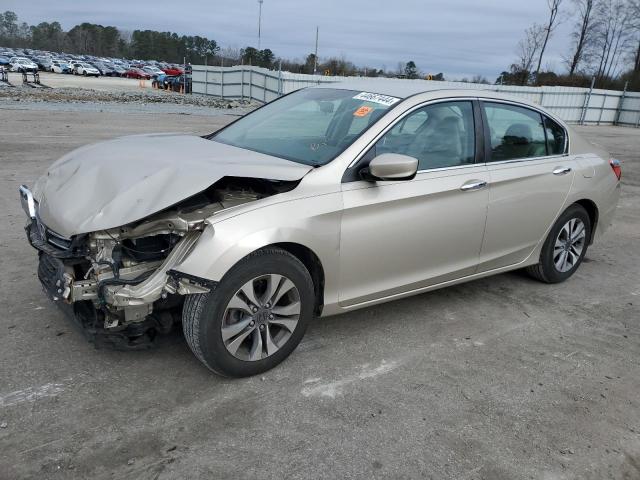 1HGCR2F38EA256146 - 2014 HONDA ACCORD LX GOLD photo 1