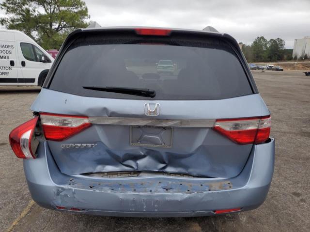 5FNRL5H46CB073267 - 2012 HONDA ODYSSEY EX BLUE photo 6