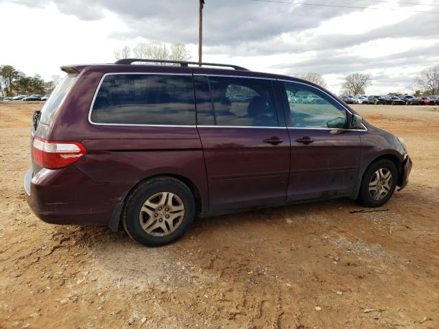 5FNRL38657B462994 - 2007 HONDA ODYSSEY EXL BURGUNDY photo 3