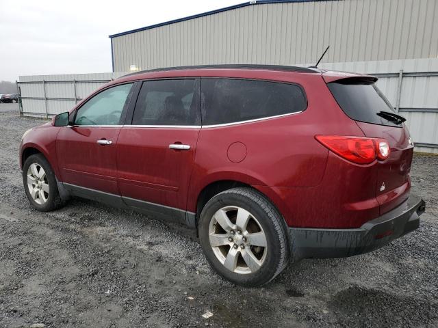 1GNKRGED3BJ110225 - 2011 CHEVROLET TRAVERSE LT RED photo 2