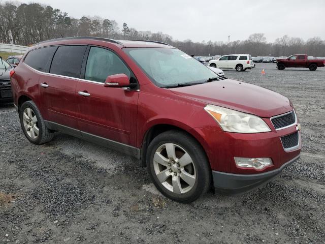 1GNKRGED3BJ110225 - 2011 CHEVROLET TRAVERSE LT RED photo 4