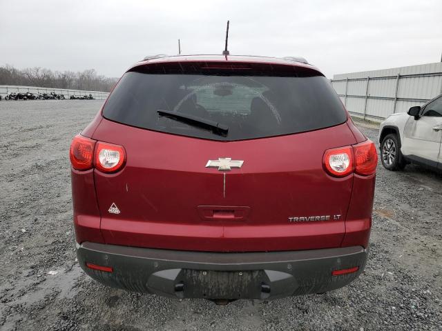 1GNKRGED3BJ110225 - 2011 CHEVROLET TRAVERSE LT RED photo 6