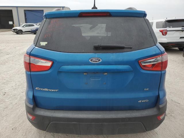 MAJ6S3GL4LC319304 - 2020 FORD ECOSPORT SE BLUE photo 6