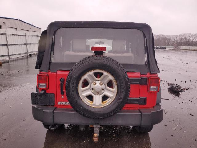 1J4AA2D16AL177579 - 2010 JEEP WRANGLER SPORT RED photo 6