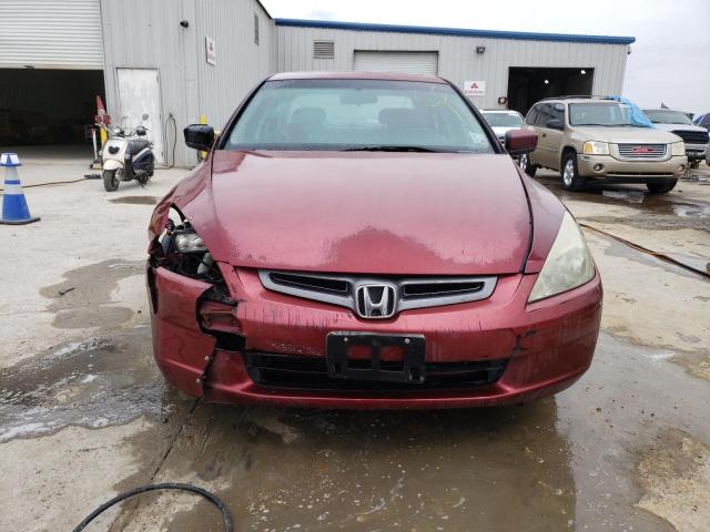 1HGCM56875A033477 - 2005 HONDA ACCORD EX BURGUNDY photo 5