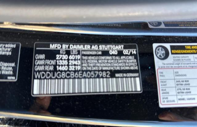 WDDUG8CB6EA057982 - 2014 MERCEDES-BENZ S 550 BLACK photo 10