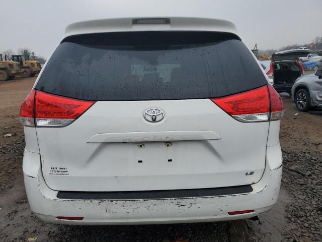 5TDKK3DC0BS174224 - 2011 TOYOTA SIENNA LE WHITE photo 6