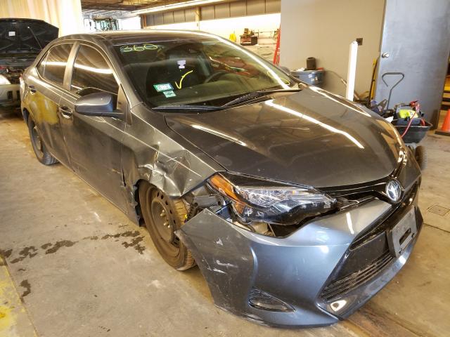 2T1BURHE5JC996517 - 2018 TOYOTA COROLLA L GRAY photo 1