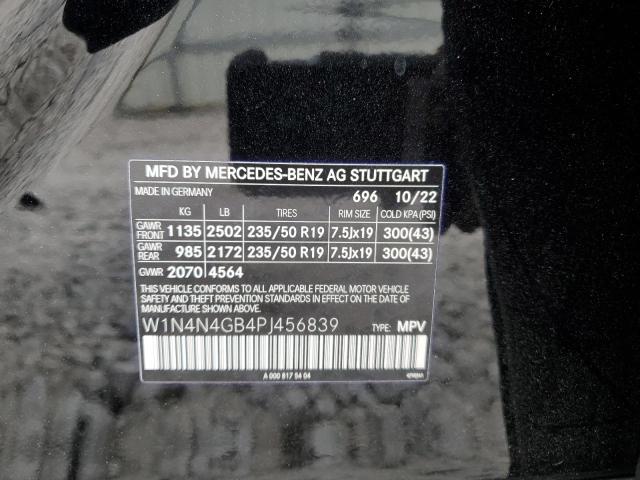 W1N4N4GB4PJ456839 - 2023 MERCEDES-BENZ GLA 250 BLACK photo 13