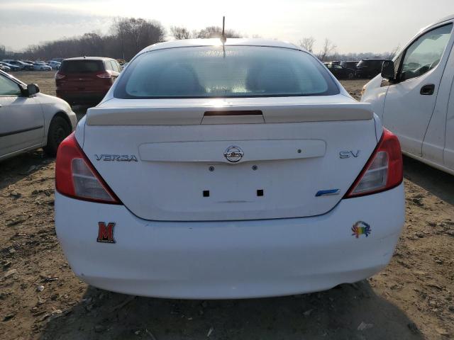 3N1CN7AP8EL819936 - 2014 NISSAN VERSA S WHITE photo 6