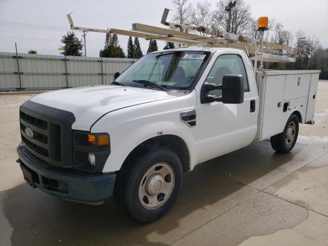 1FDWF30518EC54560 - 2008 FORD F350 SRW SUPER DUTY WHITE photo 1