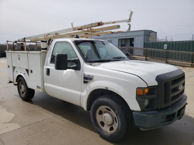 1FDWF30518EC54560 - 2008 FORD F350 SRW SUPER DUTY WHITE photo 4