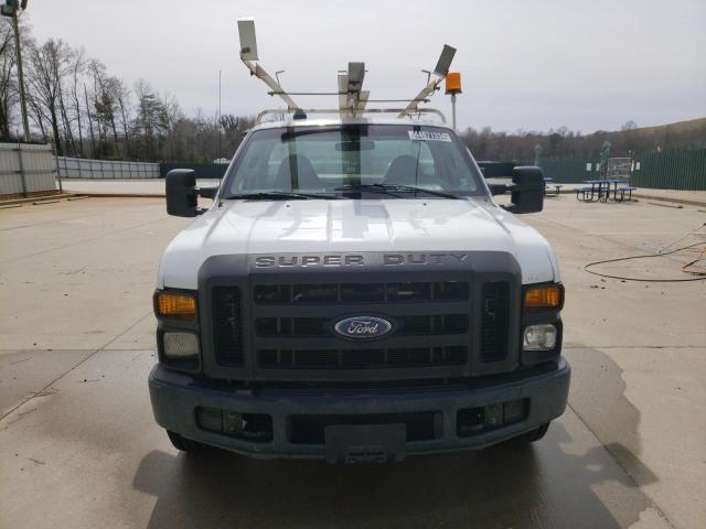 1FDWF30518EC54560 - 2008 FORD F350 SRW SUPER DUTY WHITE photo 5