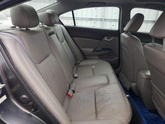 19XFB2F9XCE308133 - 2012 HONDA CIVIC EXL ნაცრისფერი ფოტო 10