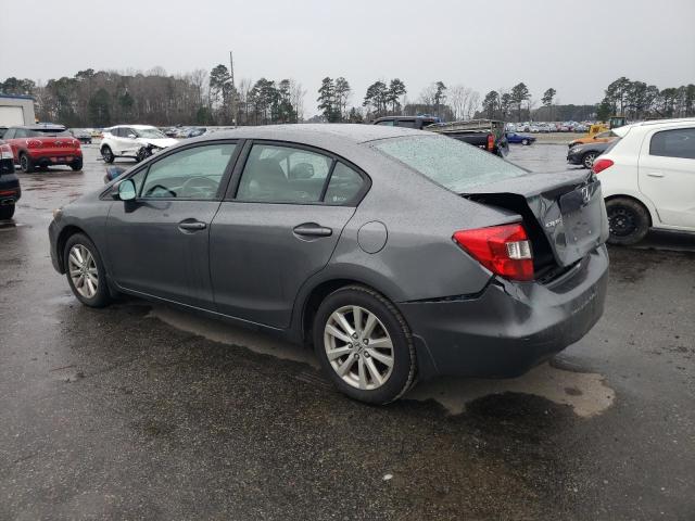 19XFB2F9XCE308133 - 2012 HONDA CIVIC EXL GRAY photo 2