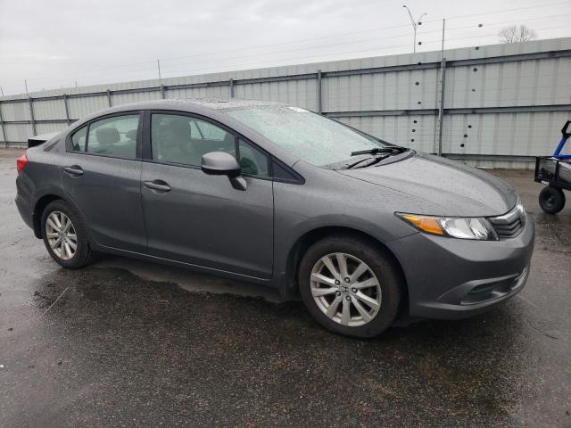 19XFB2F9XCE308133 - 2012 HONDA CIVIC EXL ნაცრისფერი ფოტო 4