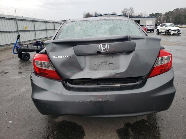 19XFB2F9XCE308133 - 2012 HONDA CIVIC EXL GRAY photo 6