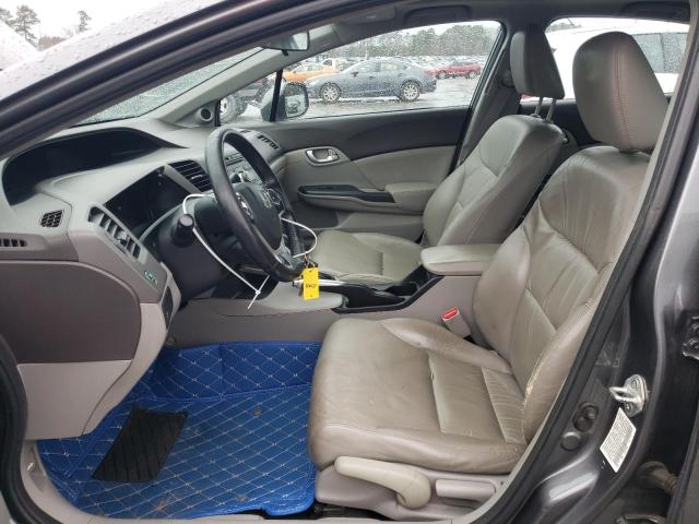 19XFB2F9XCE308133 - 2012 HONDA CIVIC EXL ნაცრისფერი ფოტო 7