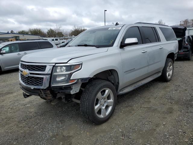 1GNSKJKC8FR280567 - 2015 CHEVROLET SUBURBAN K1500 LT SILVER photo 1