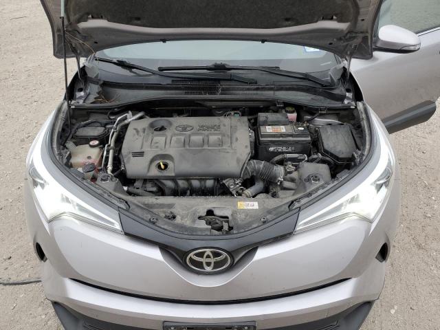 JTNKHMBX1K1046402 - 2019 TOYOTA C-HR XLE SILVER photo 12