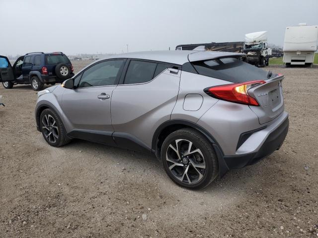 JTNKHMBX1K1046402 - 2019 TOYOTA C-HR XLE SILVER photo 2