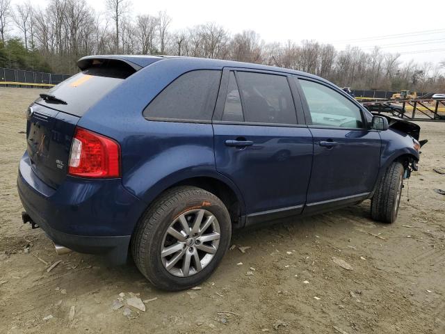 2FMDK4JC1CBA57074 - 2012 FORD EDGE SEL BLUE photo 3