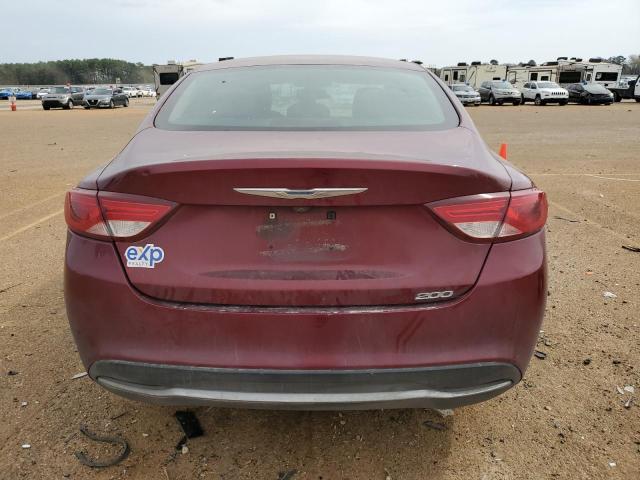 1C3CCCAB8FN622674 - 2015 CHRYSLER 200 LIMITED MAROON photo 6