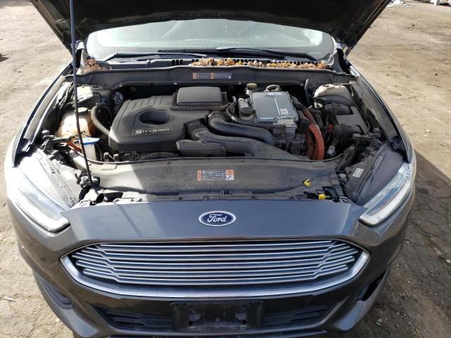 3FA6P0LU1FR160536 - 2015 FORD FUSION SE HYBRID GRAY photo 11