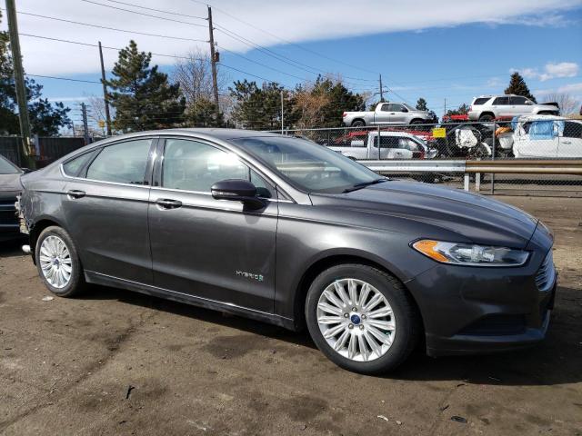 3FA6P0LU1FR160536 - 2015 FORD FUSION SE HYBRID GRAY photo 4