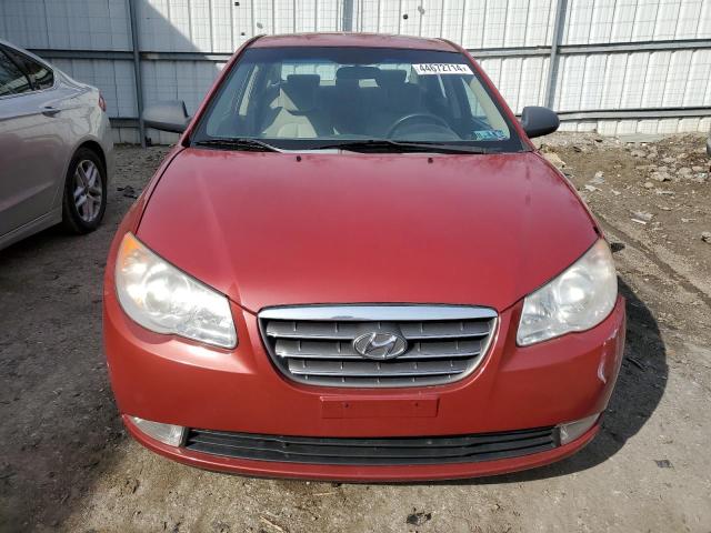 KMHDU46D68U411300 - 2008 HYUNDAI ELANTRA GLS RED photo 5