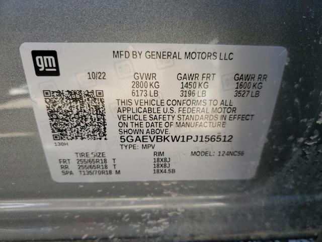 5GAEVBKW1PJ156512 - 2023 BUICK ENCLAVE PREMIUM GRAY photo 13