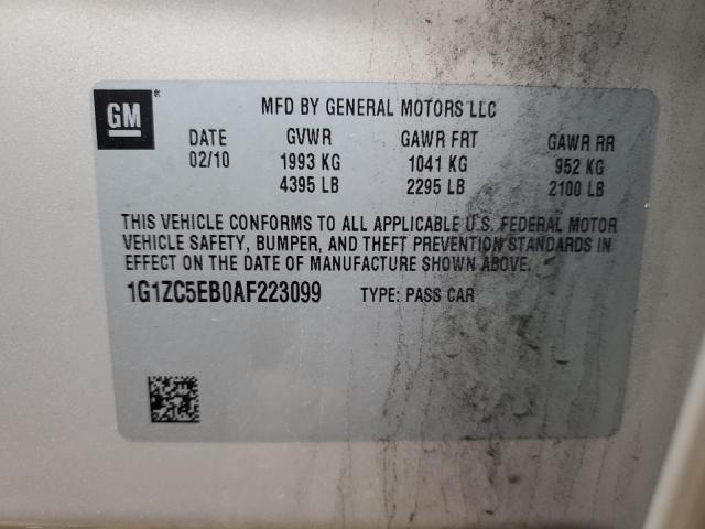 1G1ZC5EB0AF223099 - 2010 CHEVROLET MALIBU 1LT 米色 照片 13