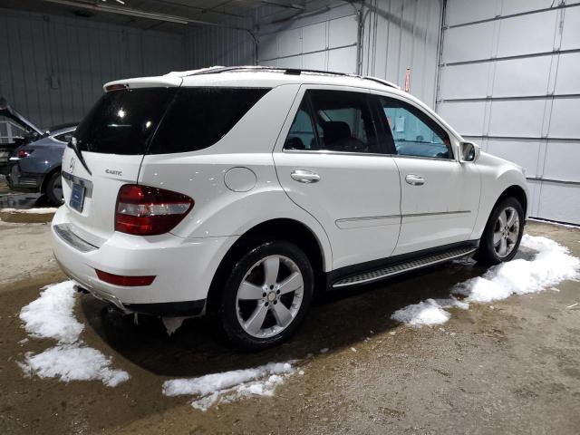 4JGBB8GB3AA532715 - 2010 MERCEDES-BENZ ML 350 4MATIC WHITE photo 3