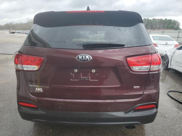 5XYPGDA39HG318389 - 2017 KIA SORENTO LX BURGUNDY photo 6