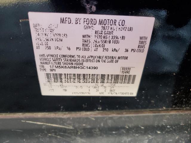 1FM5K8AR8HGC14390 - 2017 FORD EXPLORER POLICE INTERCEPTOR 黑色 照片 13