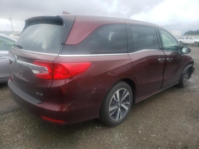 5FNRL6H96JB040347 - 2018 HONDA ODYSSEY ELITE BURGUNDY photo 3