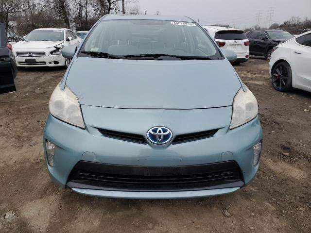 JTDKN3DU9D5684323 - 2013 TOYOTA PRIUS TURQUOISE photo 5